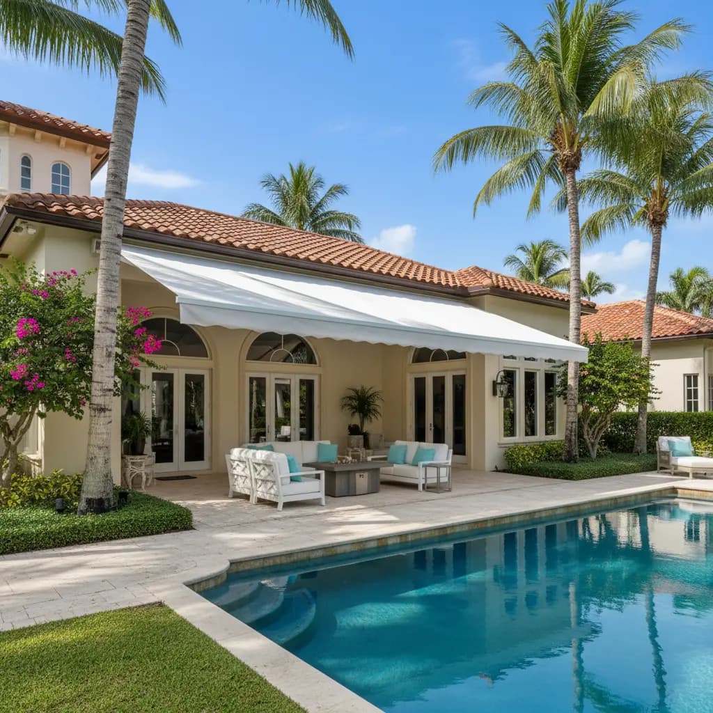 Beautiful Florida home with shaded patio